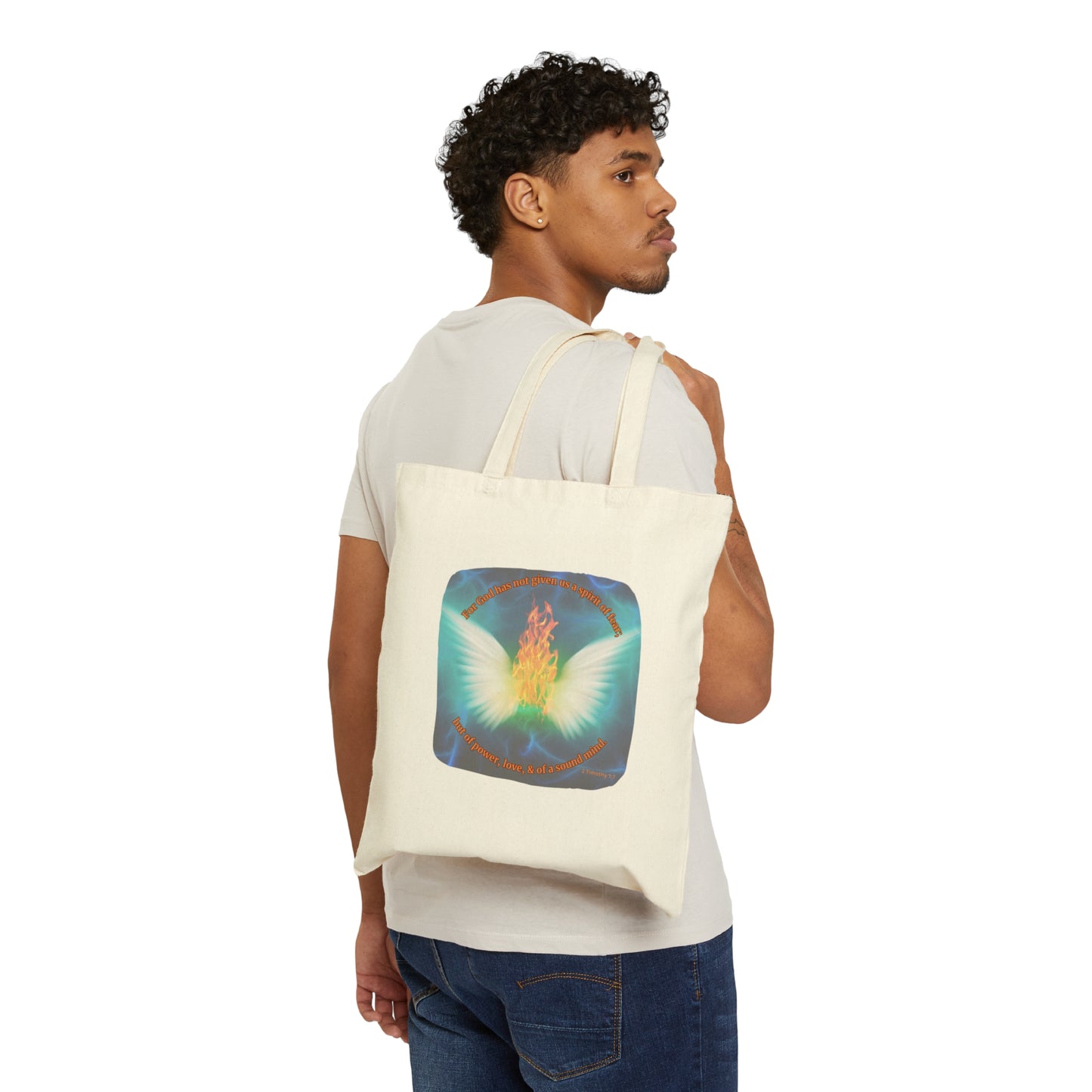 Recycle Fear Cotton Canvas Tote Bag