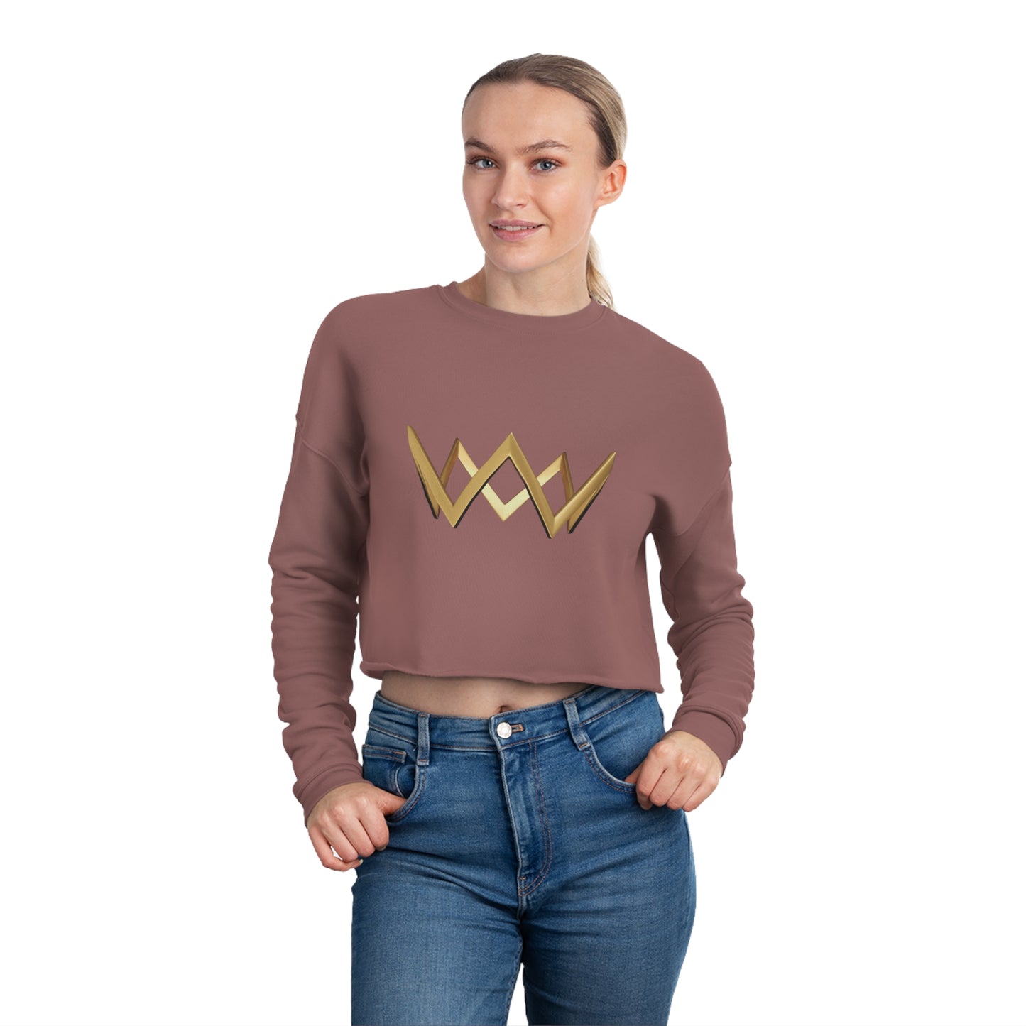 Crown Collection God Made Me Extraordinary Women's Cropped Sweatshirt