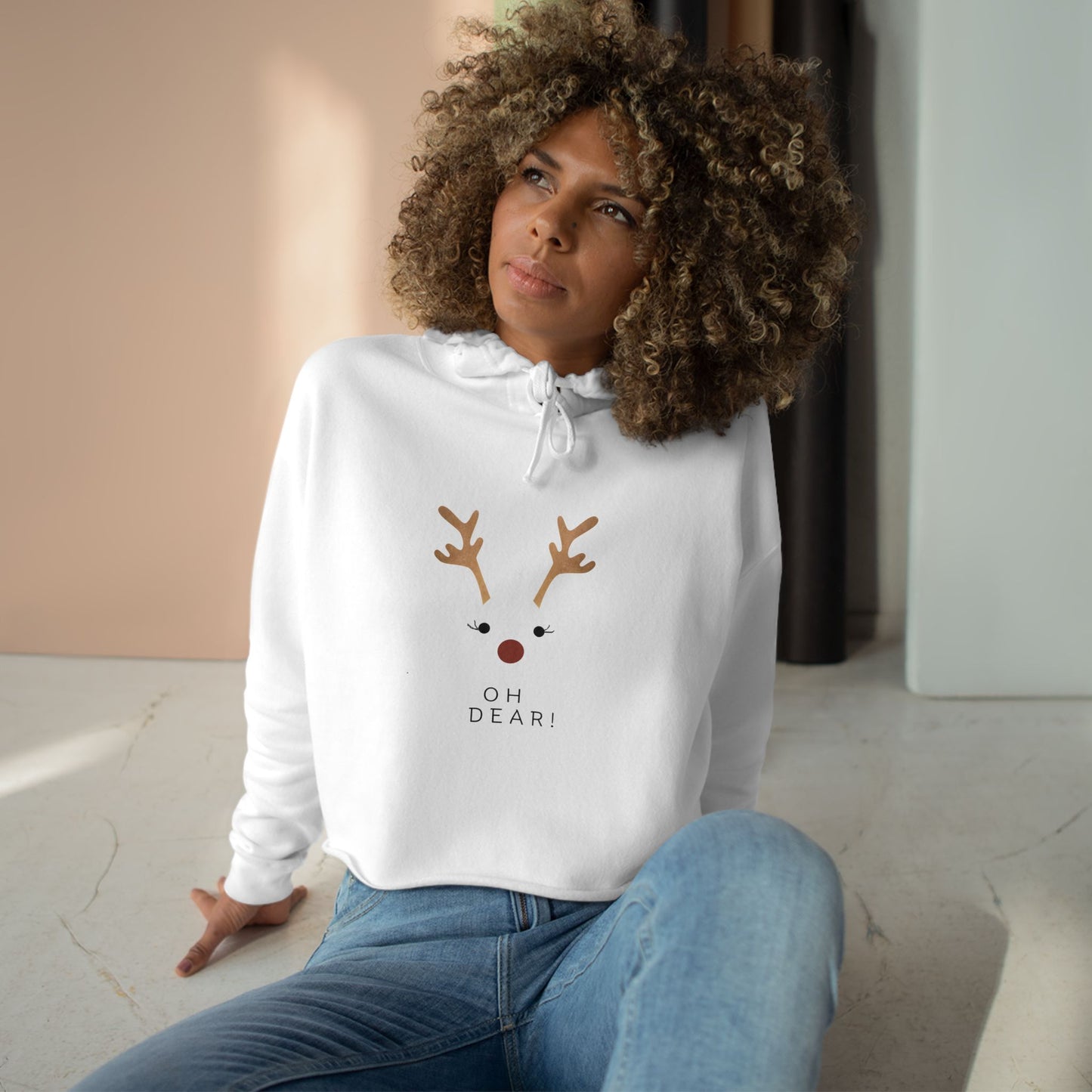 Holiday Crop Hoodie