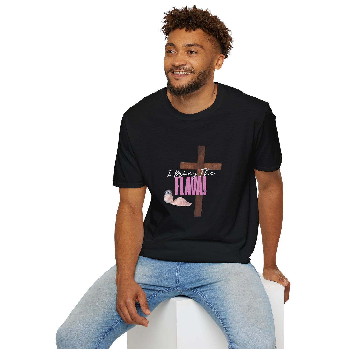 Faith-Inspired Graphic Tee, Inspirational T-Shirt for Spirituality, Gift "I Bring The Flava!"
