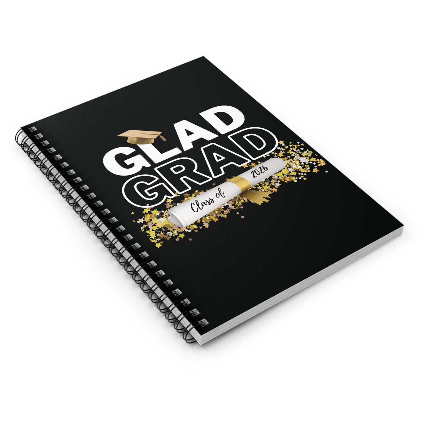 Glad Grad 2026 Spiral Notebook - Ruled Line