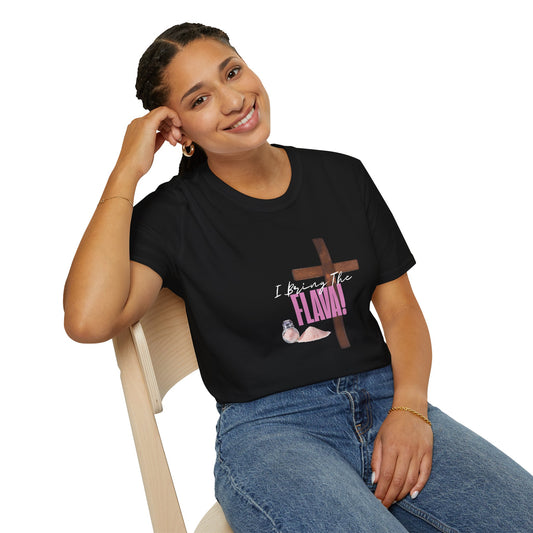 Faith-Inspired Graphic Tee, Inspirational T-Shirt for Spirituality, Gift "I Bring The Flava!"