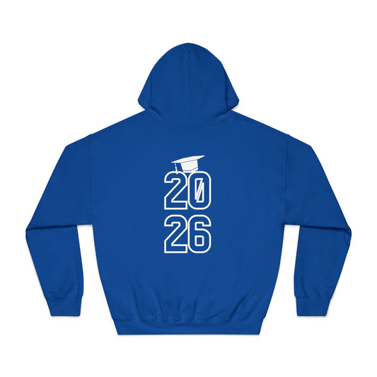 2026 Graduation Hoodie — Class of 2026 Cap Graphic Pullover
